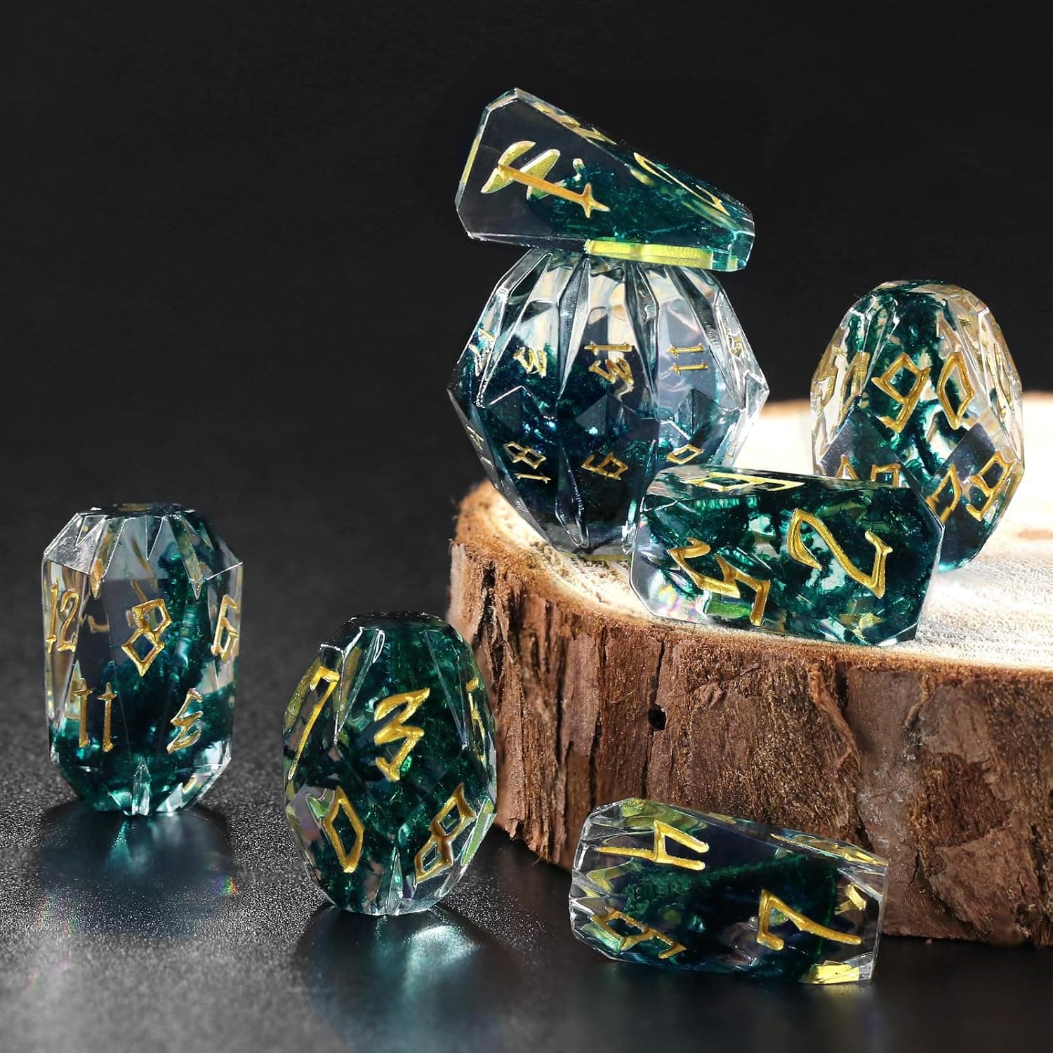 Set de 7 dés JDR thème "Stonehenge"