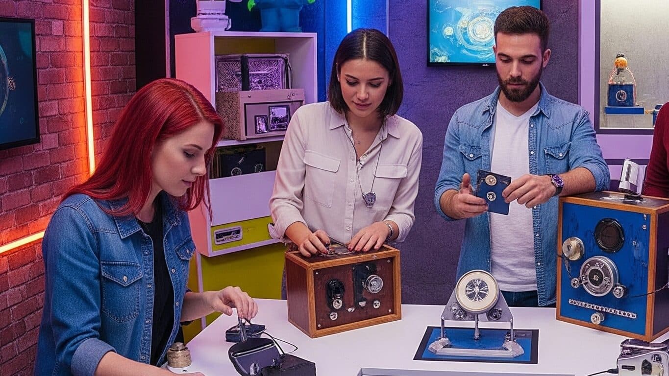 Escape game dans une salle immersive (image générée par IA)